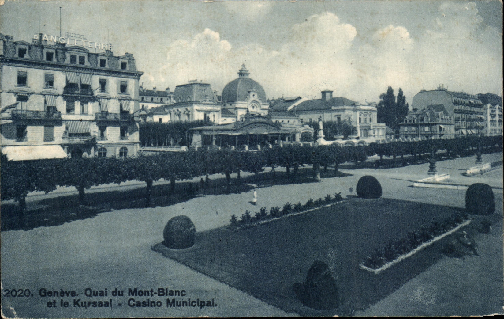 CPA Geneva Qual of Mont Blanc