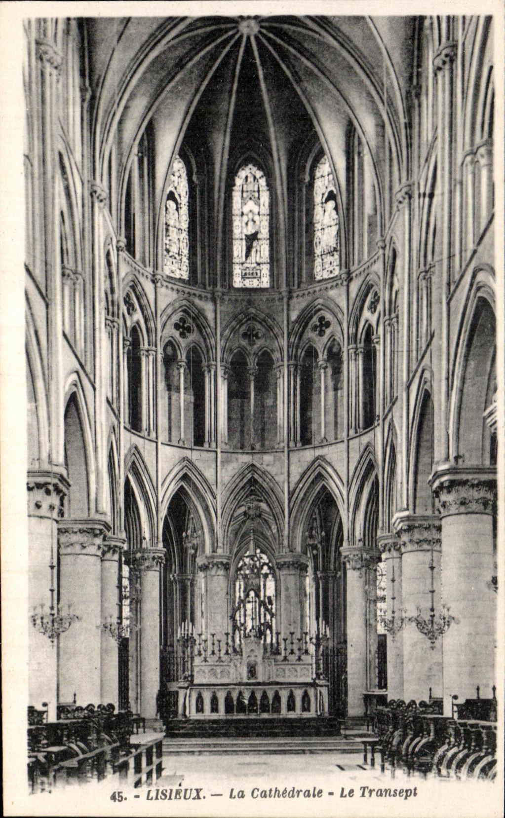 CPA Lisieux la catedral el Transept
