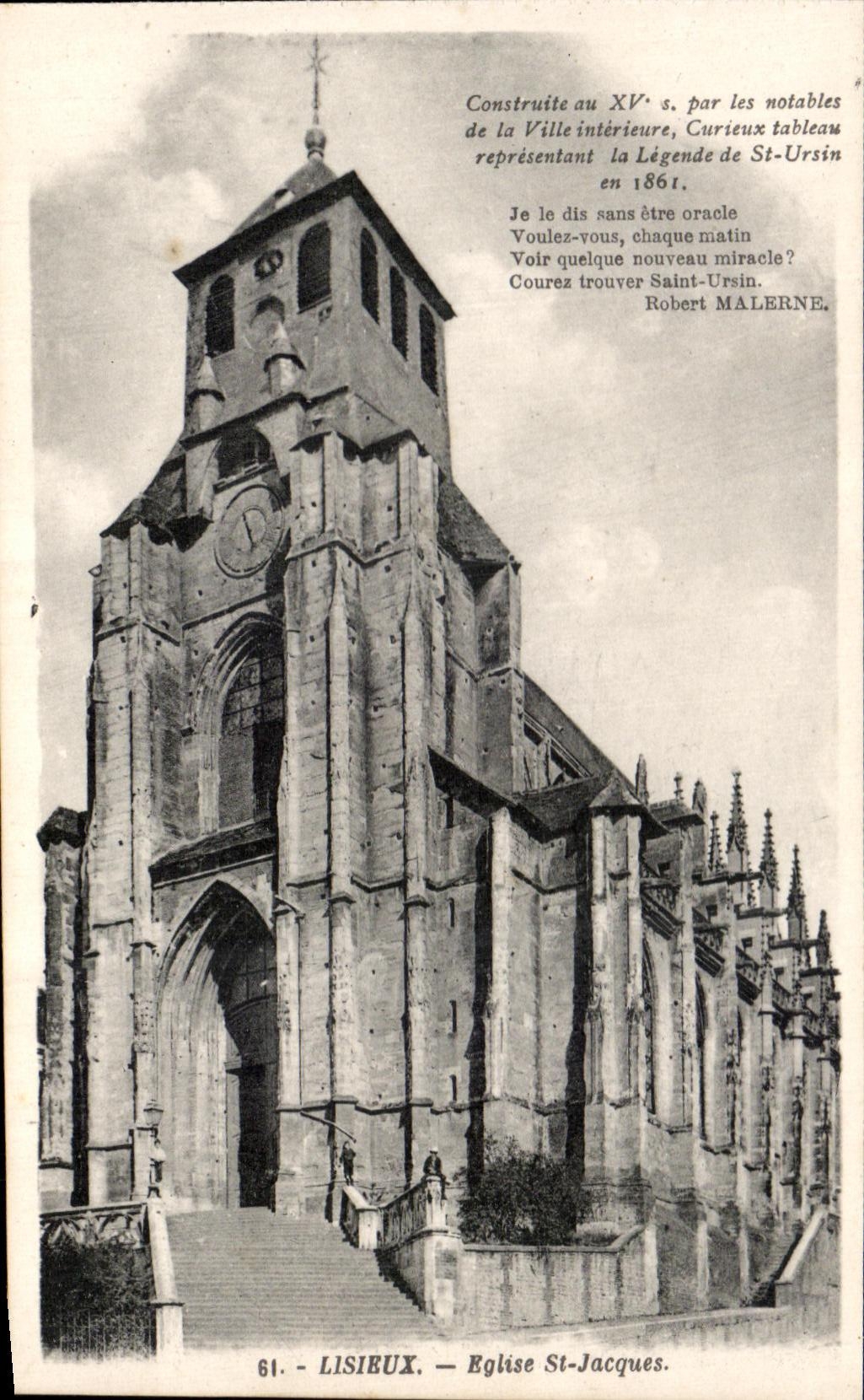 Santo Jacques de CPA Lisieux Church