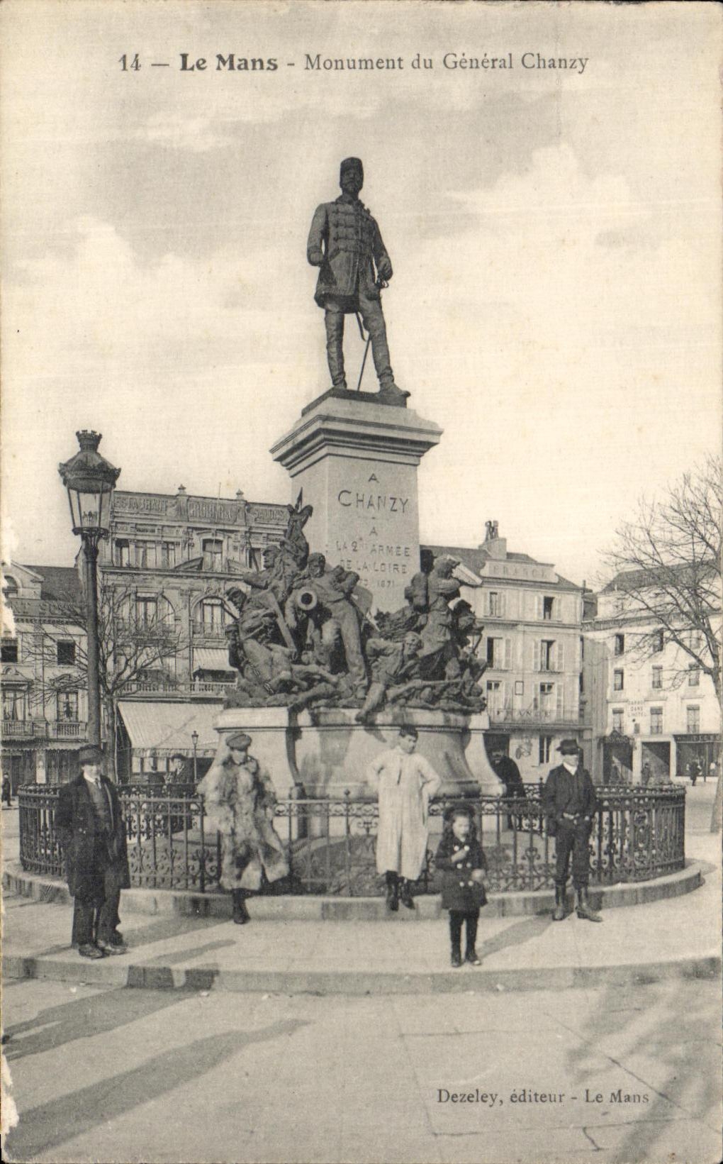 CPA Mans Monument of General Chanzy Militaria
