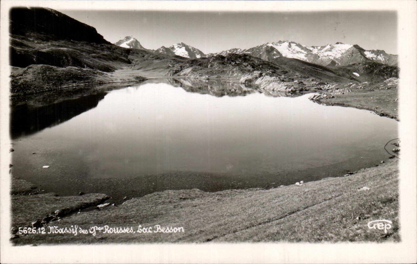 CPA Mountain of Large Russet-red the Lake Besson
