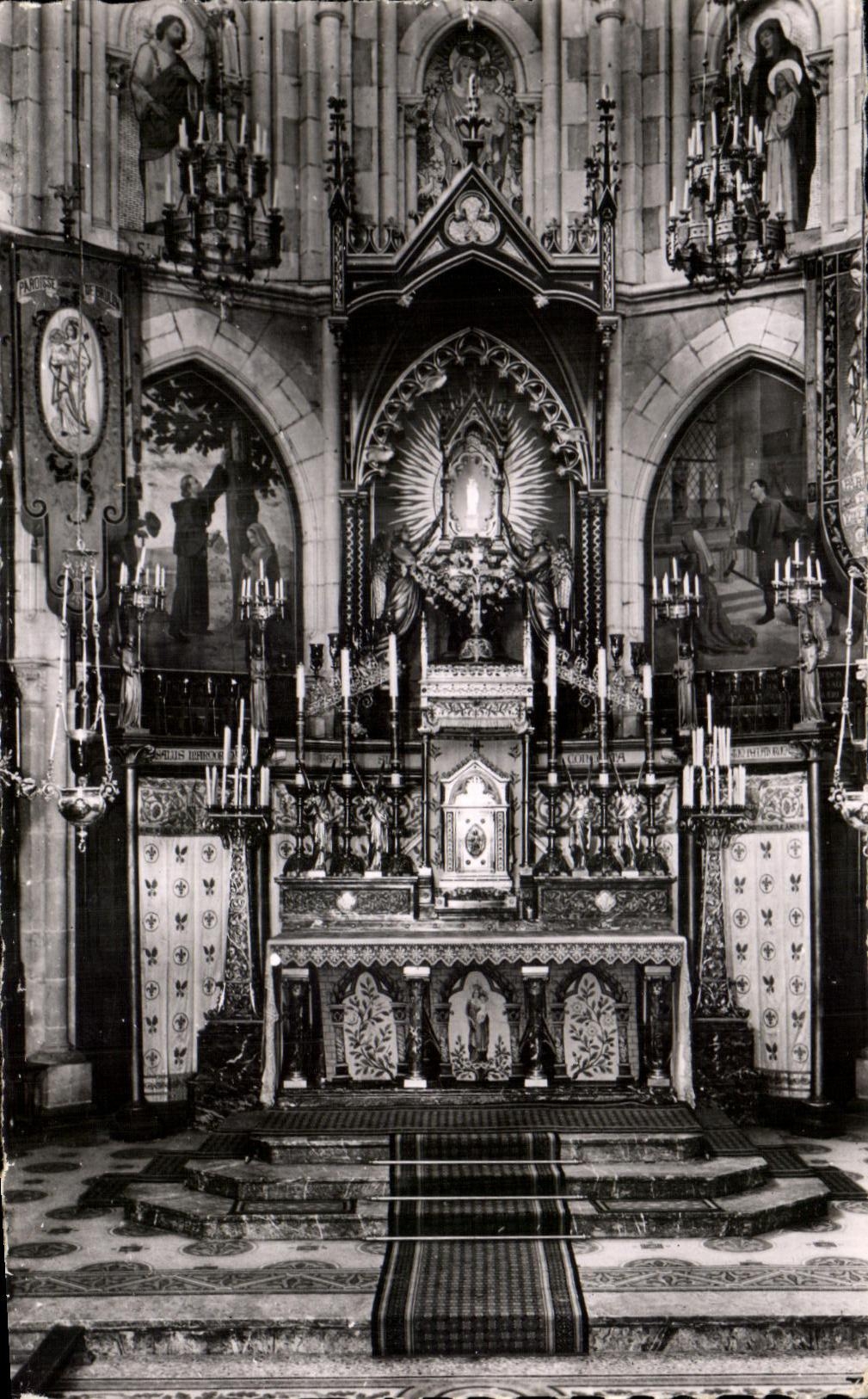 CPA Pelerinage De ND du Chene Le maitre aute et la vierge miraculeuses