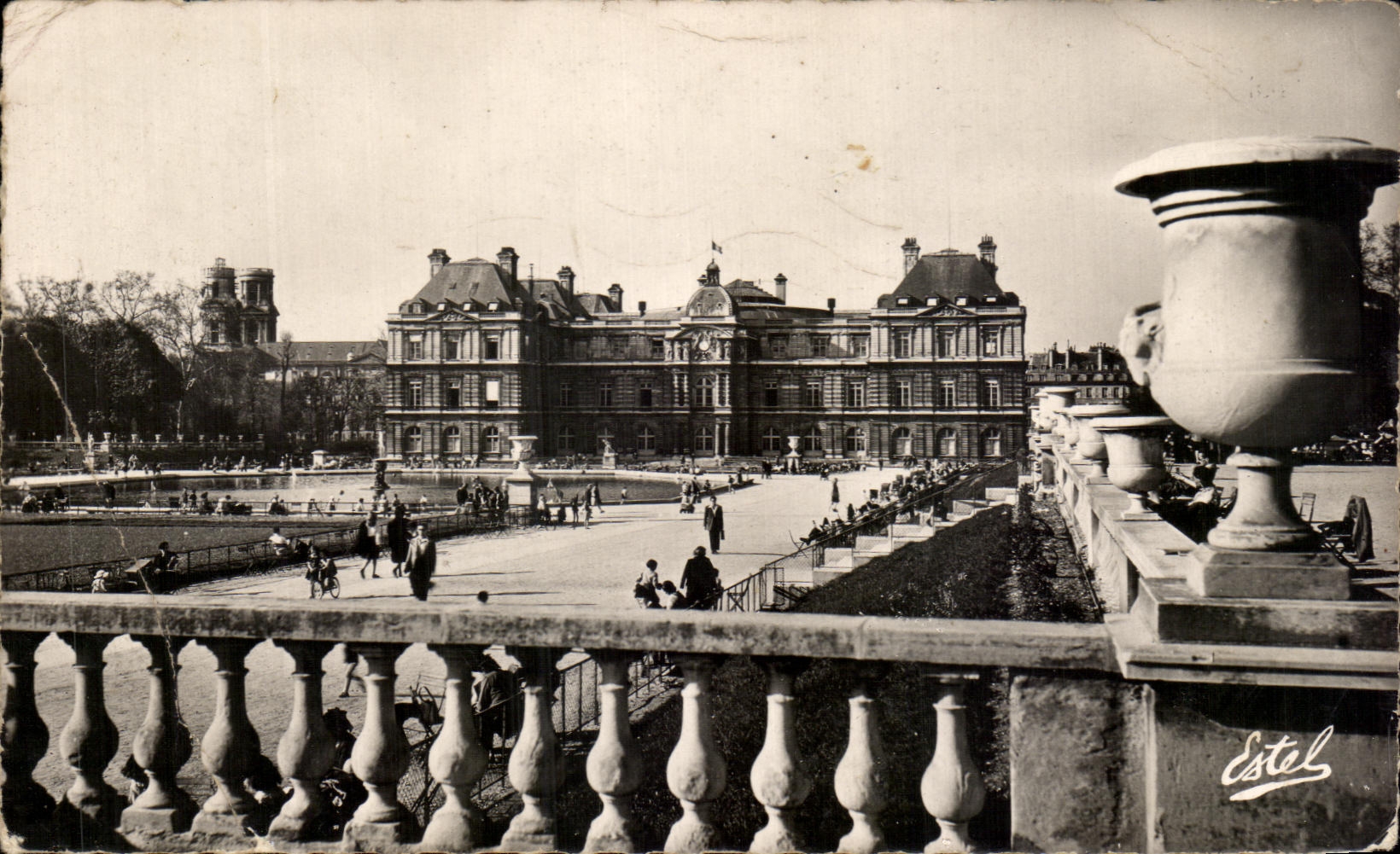 CPA Paris Palate and Garden of Luxembourg