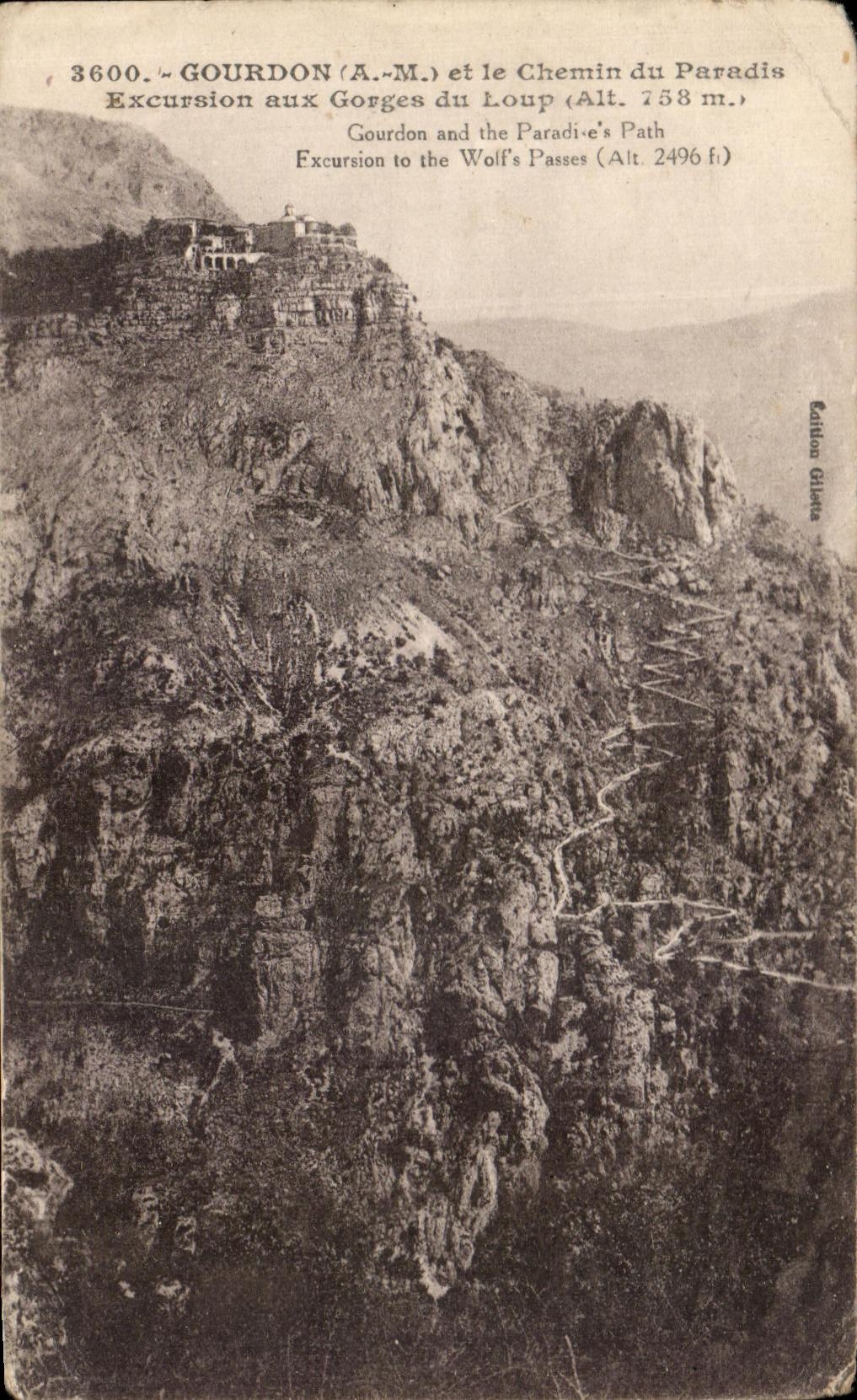 CPA Gourdon y la manera de la excursion del paraiso a las gargantas del lobo