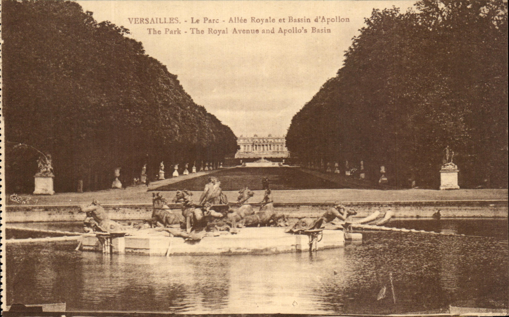 CPA Versailles the Park Allee Royal and Basin of Apollo