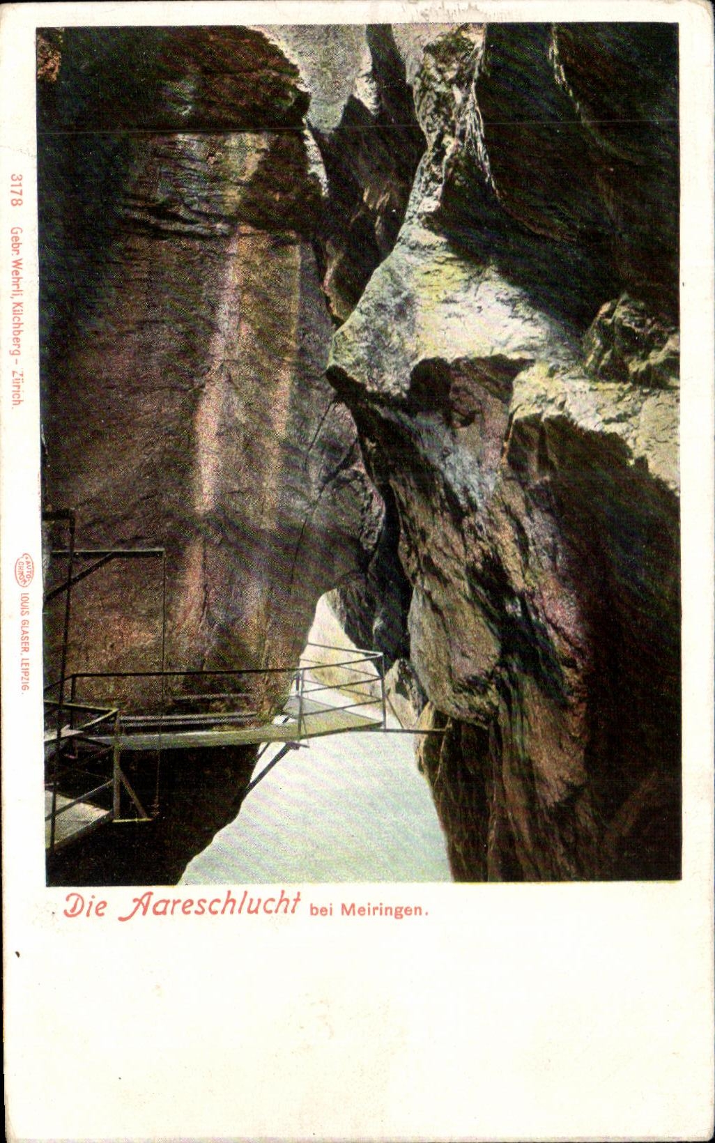 CPA Die Aareschlucht bei Meringen