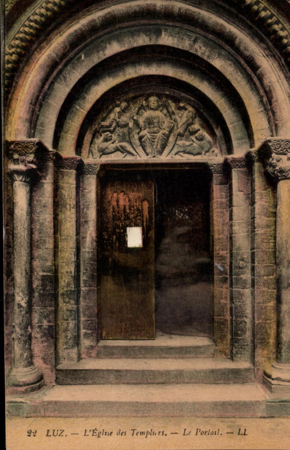 CPA Luz the Church of Templiers the gate