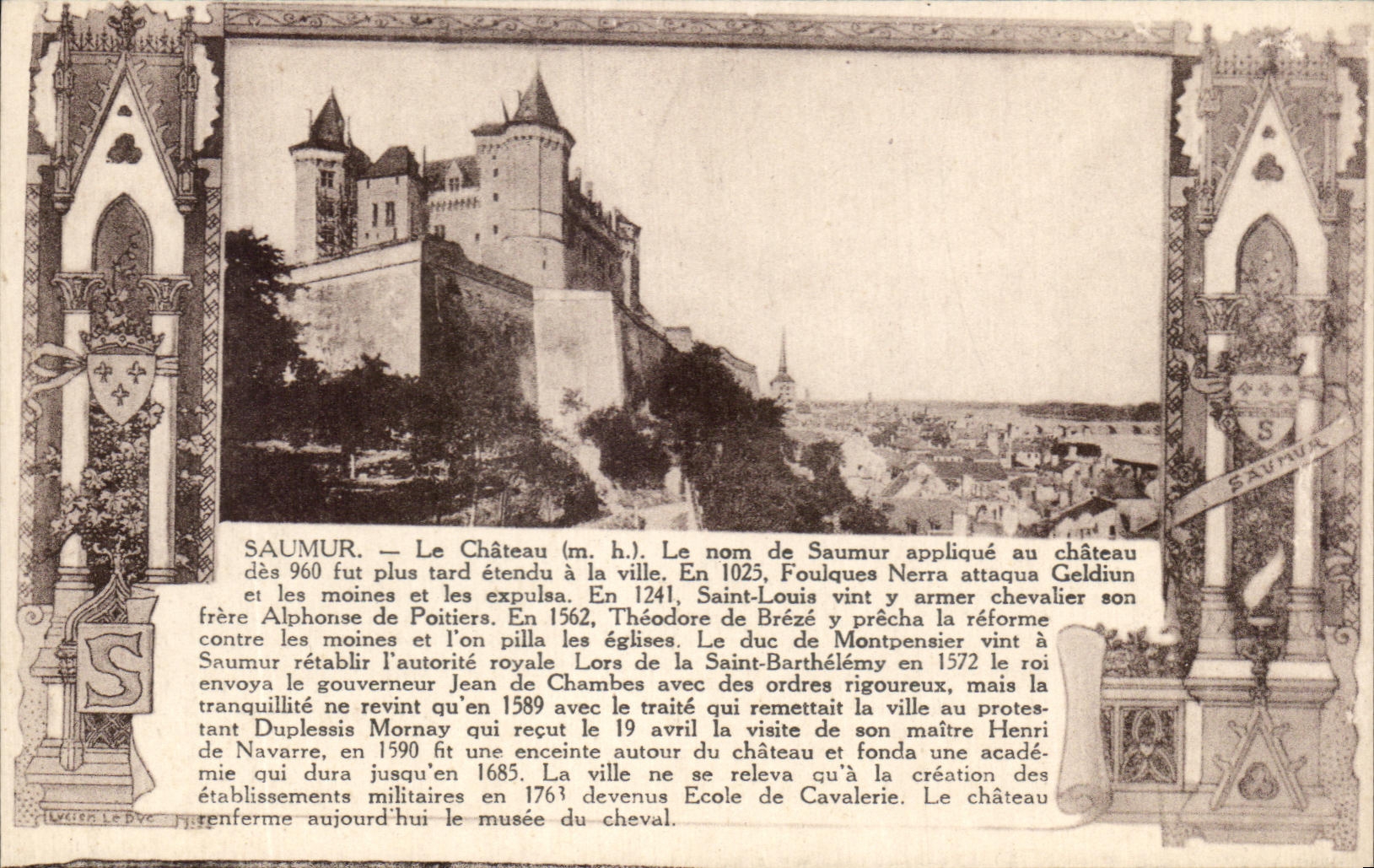 CPA Saumur the Castle