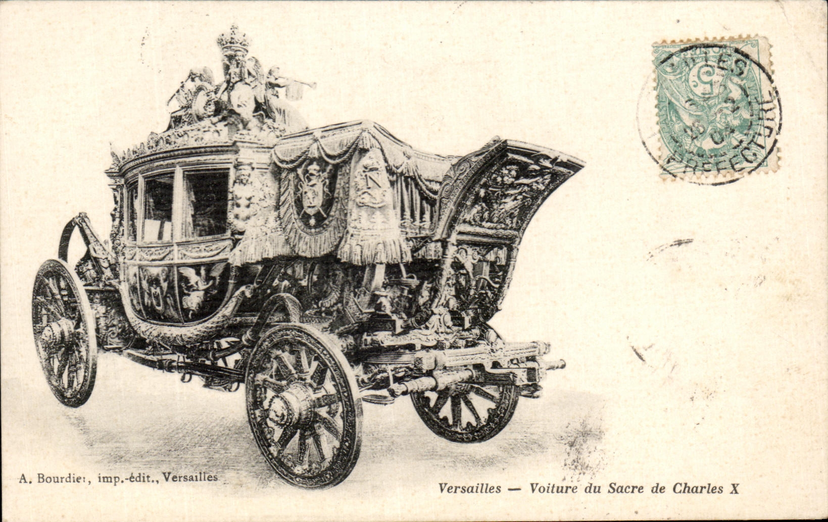 CPA Versailles Conveys of Sacre De Charles X