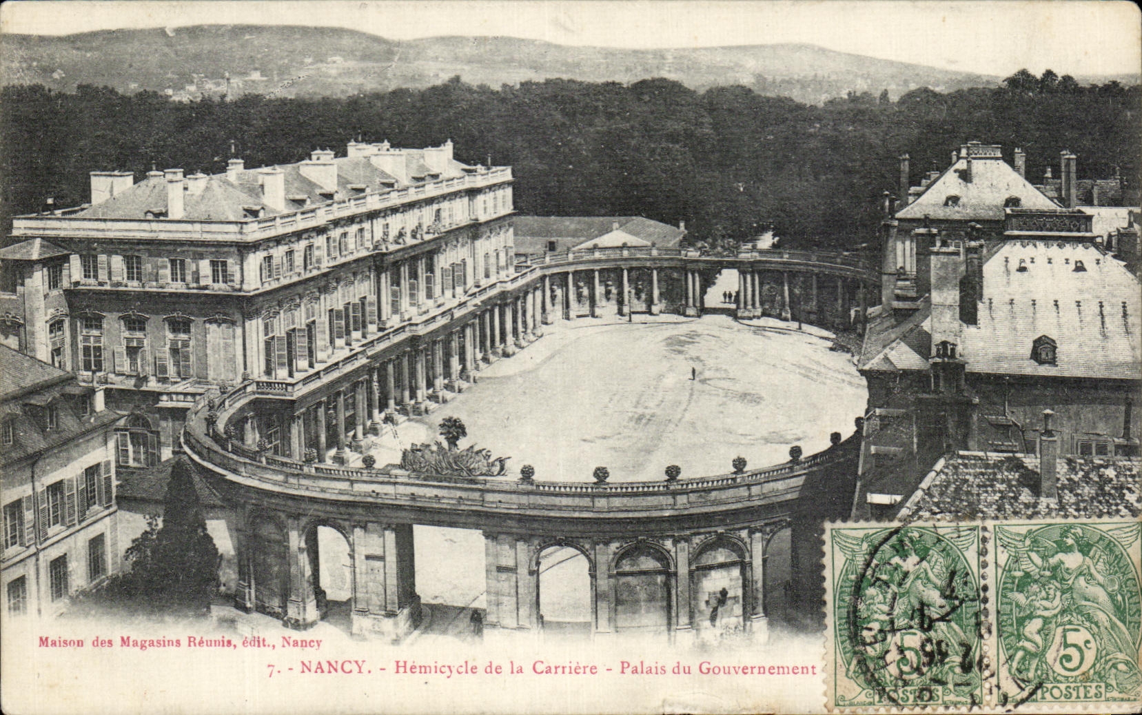 CPA Nancy Hemicycle de la Carriere Palais du Governement