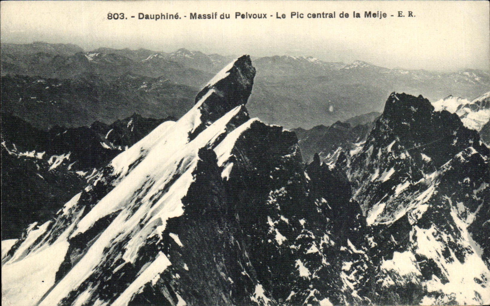 CPA Daupine Mountain of Paivoux the Central Peak of Meije