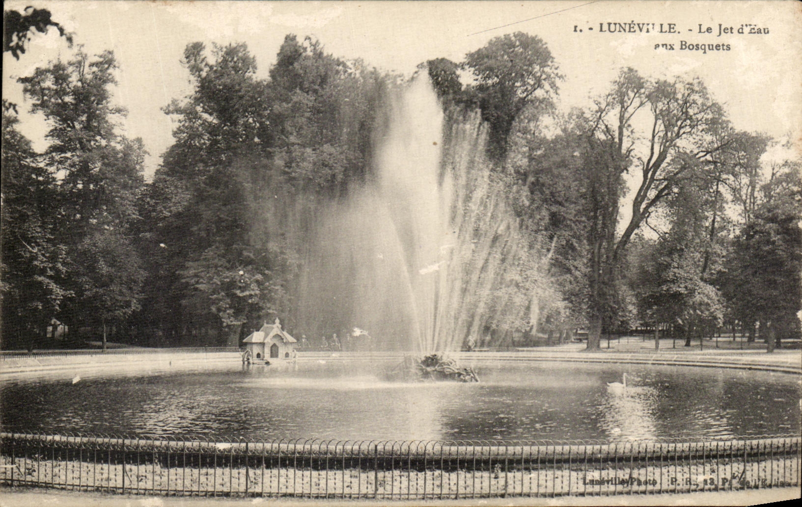 CPA Luneville the Water Thickets Jet