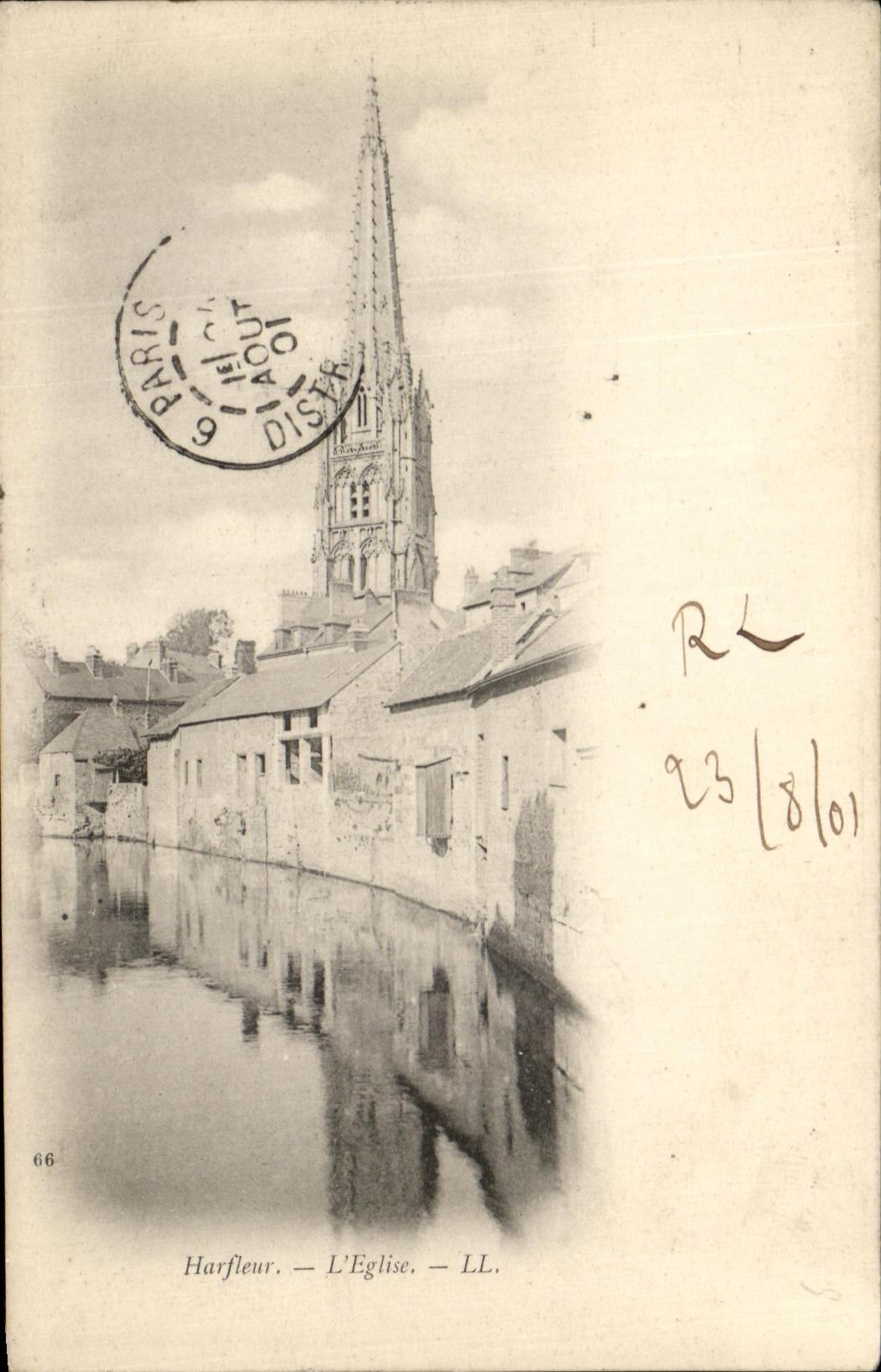 CPA Harfleur the Church