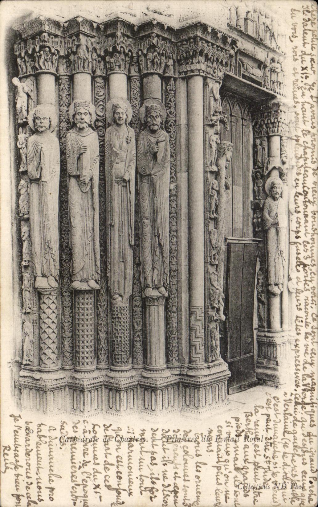 CPA Cathedrale De Chartres Pilasters of the royal gate