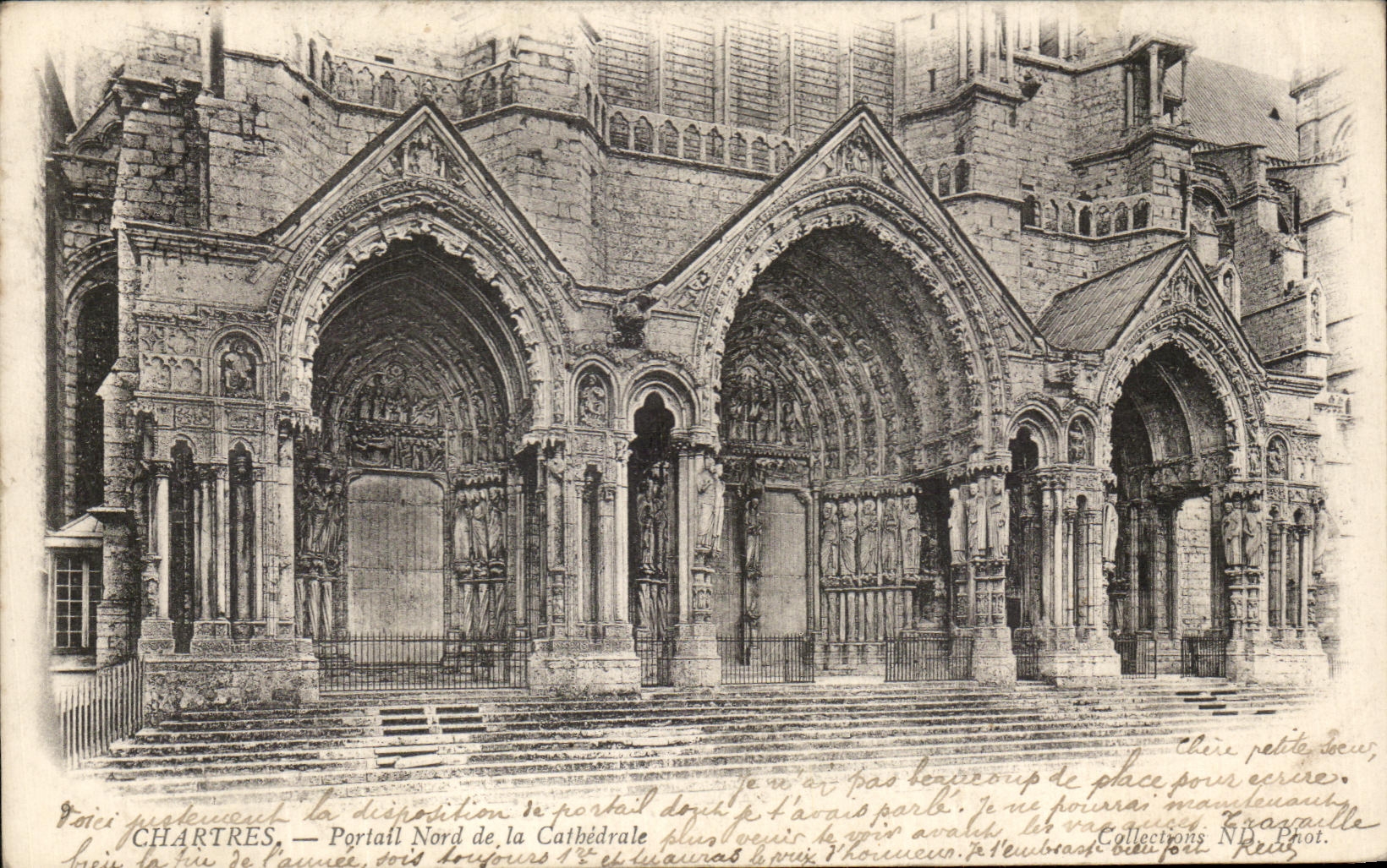 CPA Northern Chartres Gate Of the Cathedral