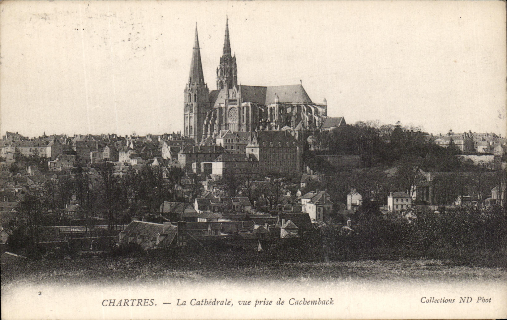 CPA Chartres the Cathedral Seen from of Cathedral