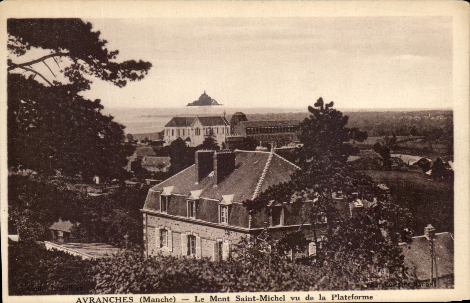 CPA Avranches Le Mont Saint Michel Vu de La Plateforme