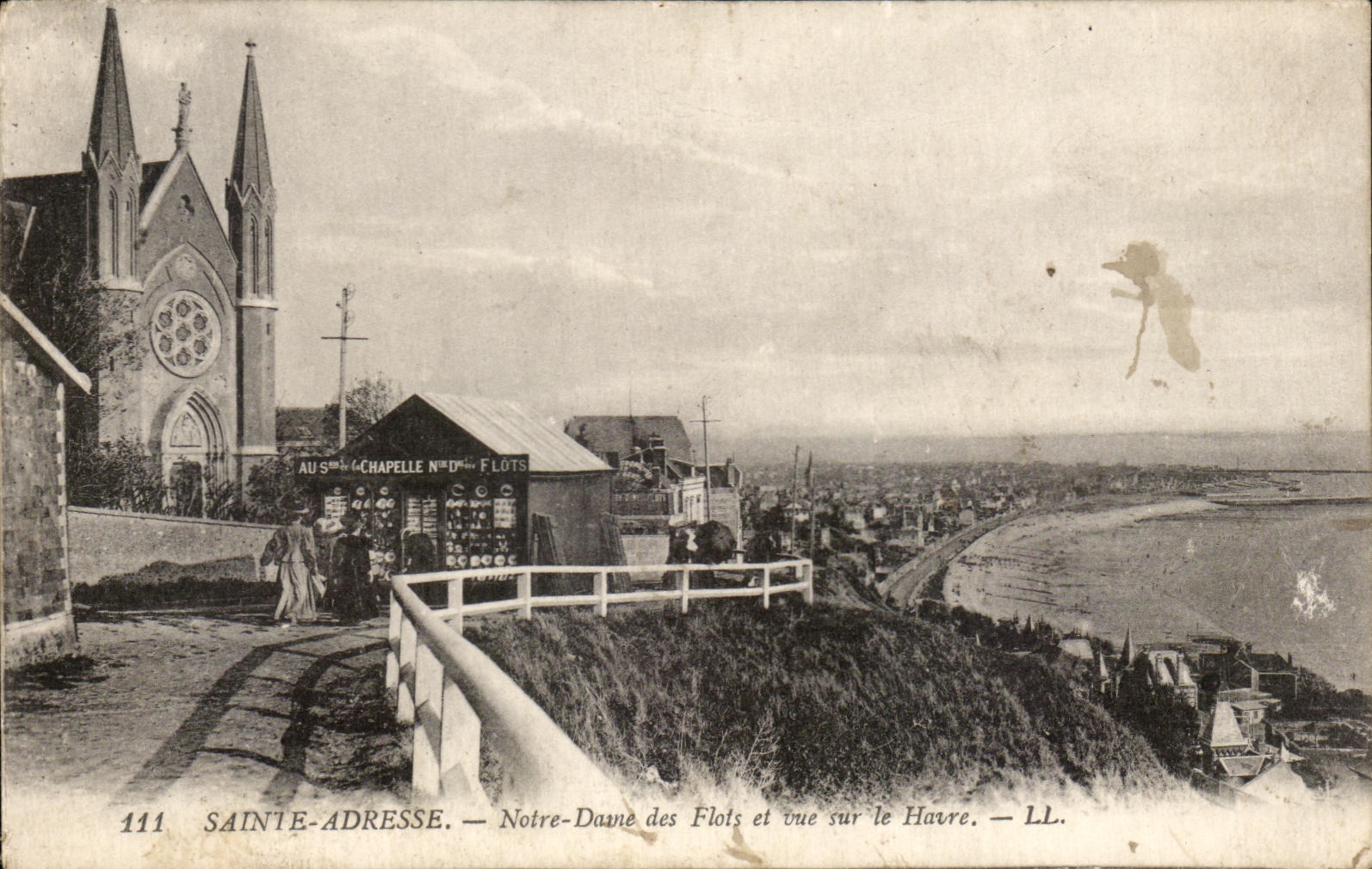 CPA Sainte Address Our Lady of the Floods and Sight On Le Havre