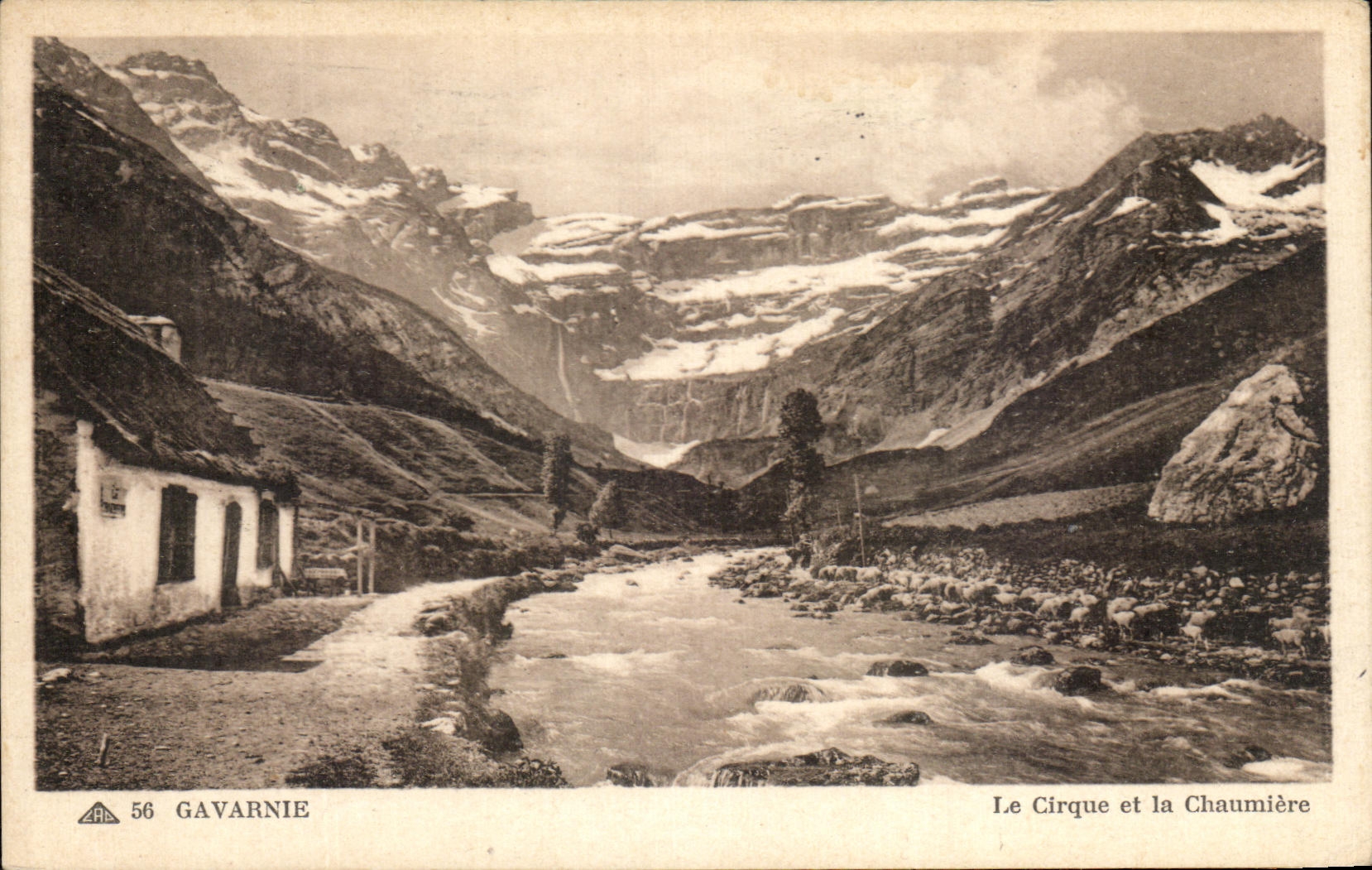 CPA Gavarnie the Circus and the Thatched cottage