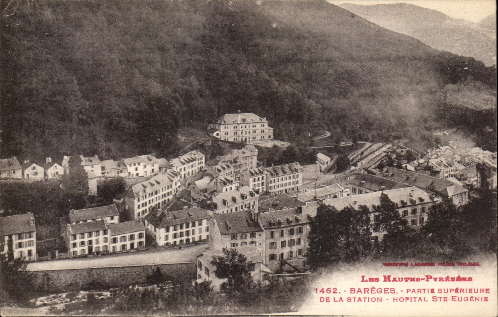 CPA Bareges Upper part Of the Station Hospital co Eugenie