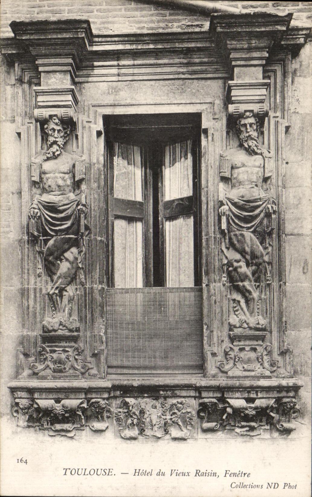 CPA Toulouse Hotel Du Vieux Raisin Fenetre