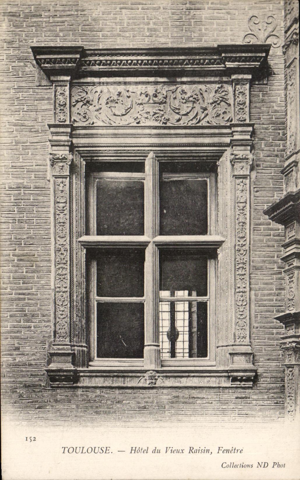 CPA Toulouse Hotel Du Vieux Raisin Fenetre
