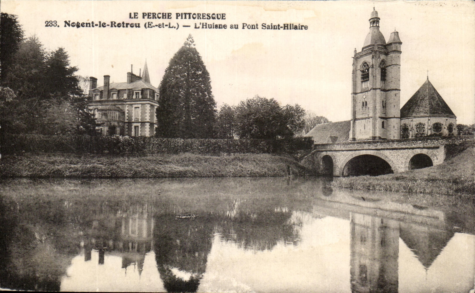 CPA the Picturesque Pole Nogent Rotrou Huisne with the Bridge Saint Hilaire