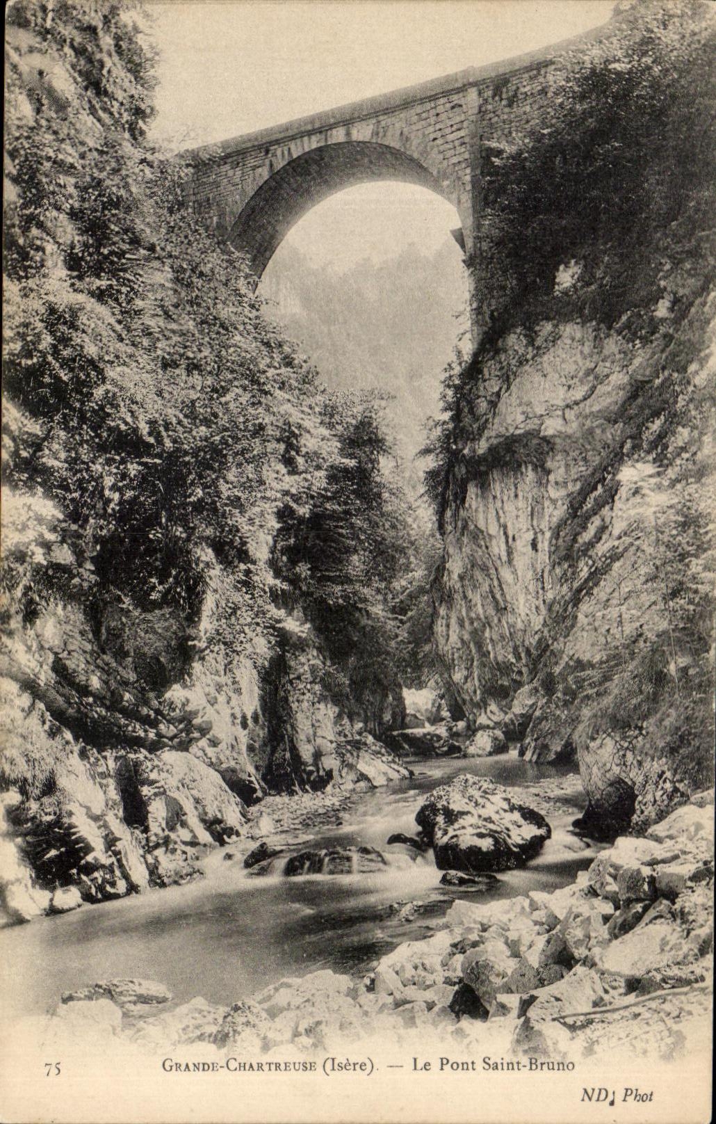 CPA grande chartreuse el santo Bruno del puente