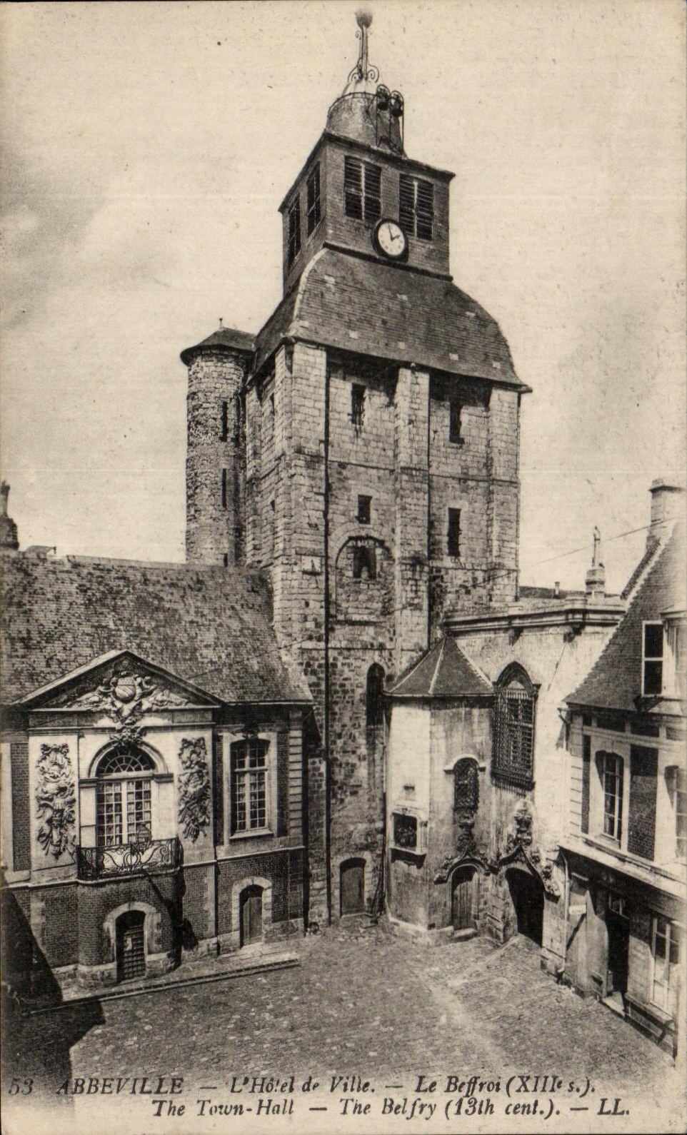 CPA Abbeville the Hotel City the Belfry