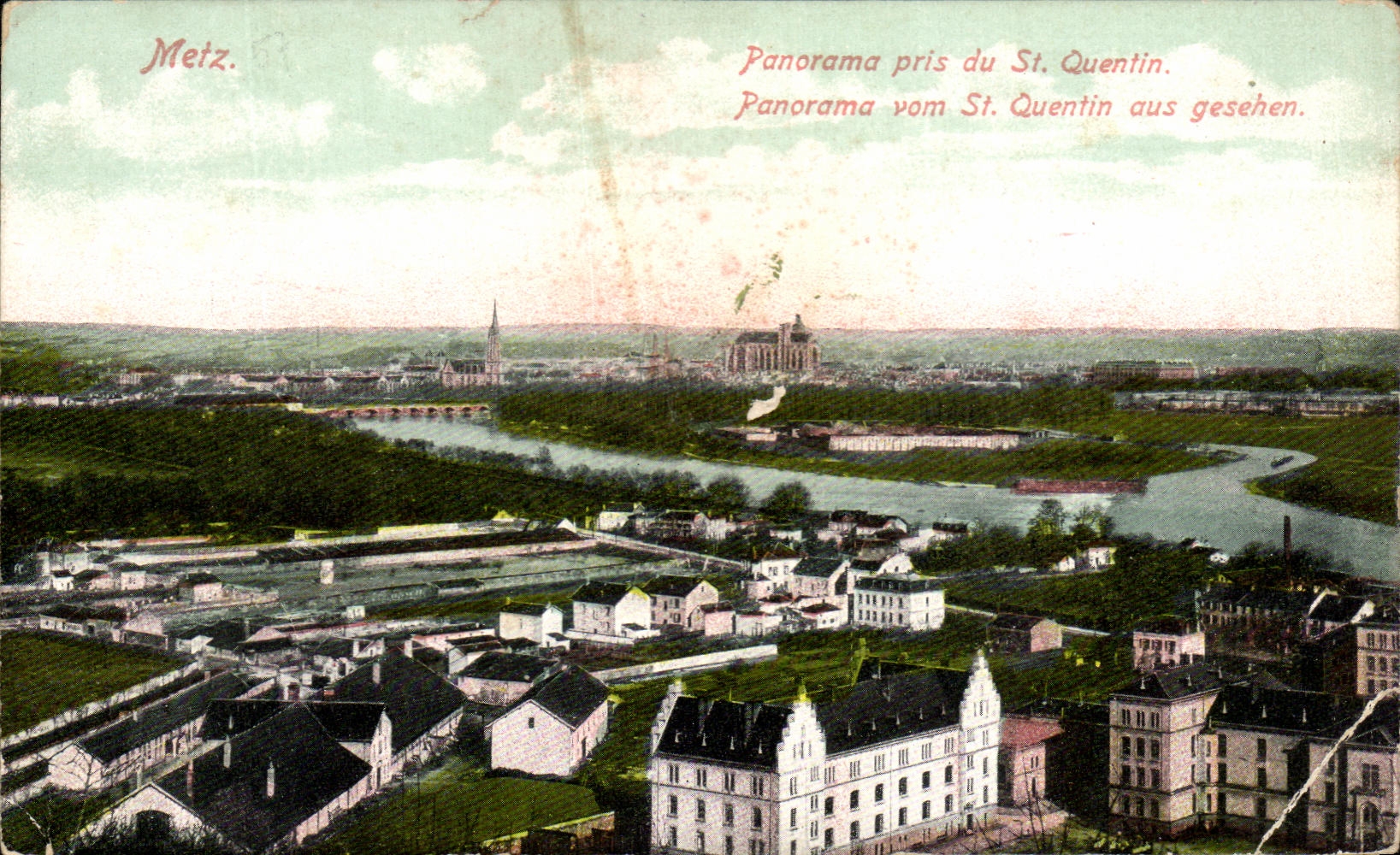 Panorama de CPA Metz tomado de St Quentin