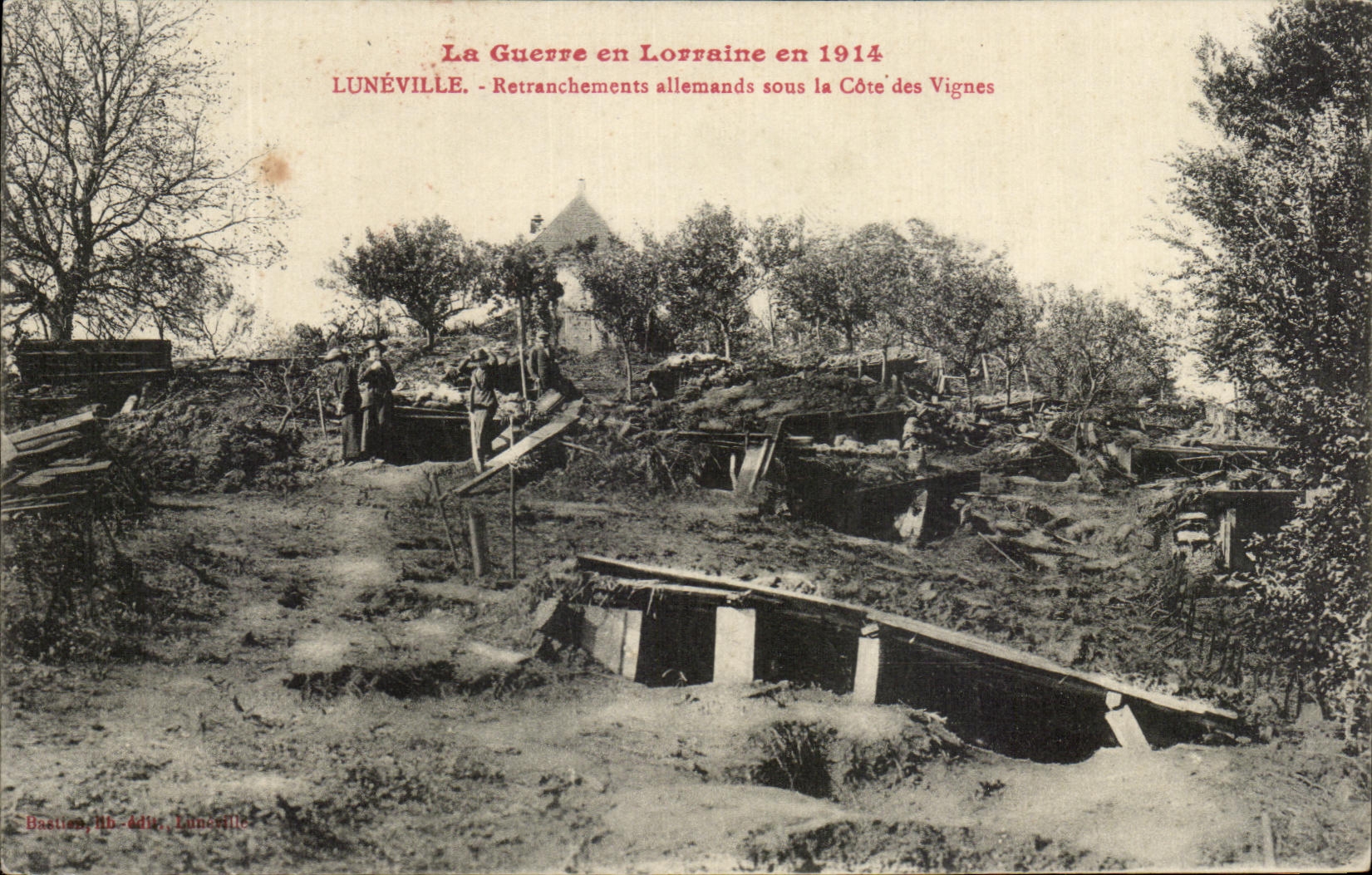 CPA Guerve In Lorraine In Luneville German Cuttings off Under The coast of Militaria Vines