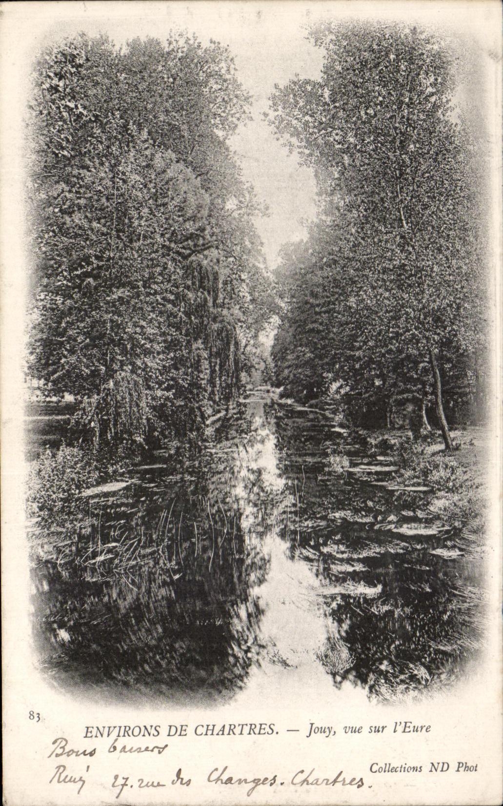 CPA rodea De Chartres Jouy visto en I el Eure
