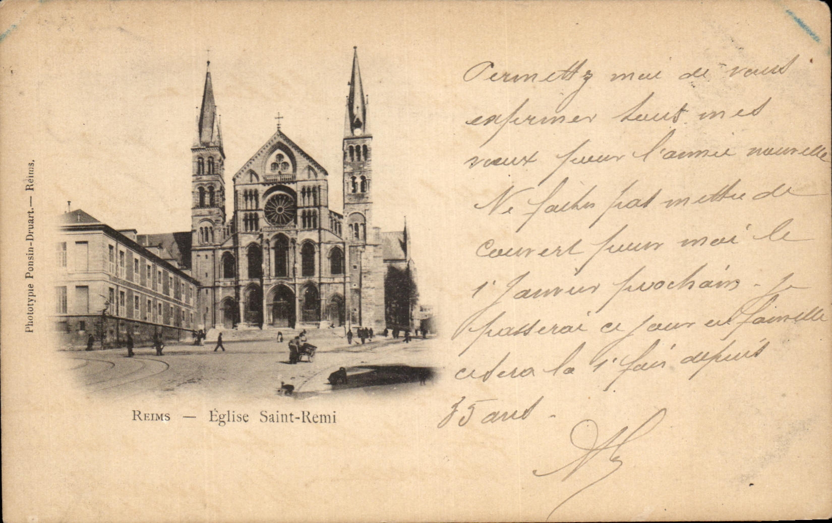 CPA Rheims Church Saint Remi
