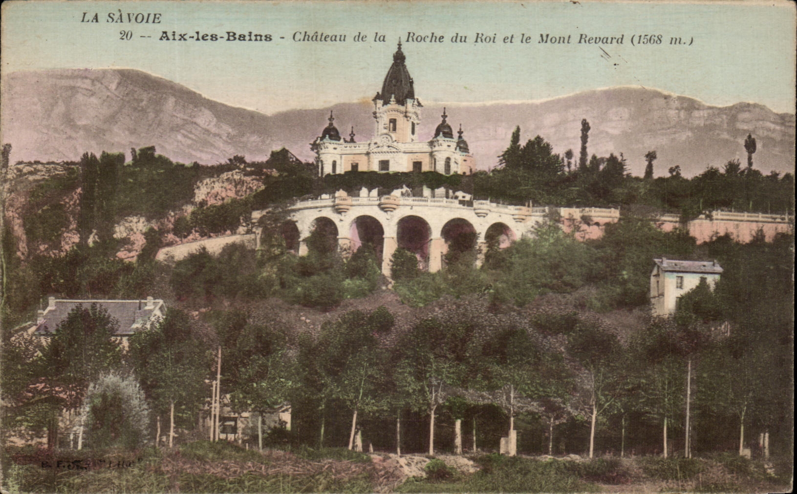 CPA Savoy Aix les Bains Castle of the Rock of the King and the Revard Mount