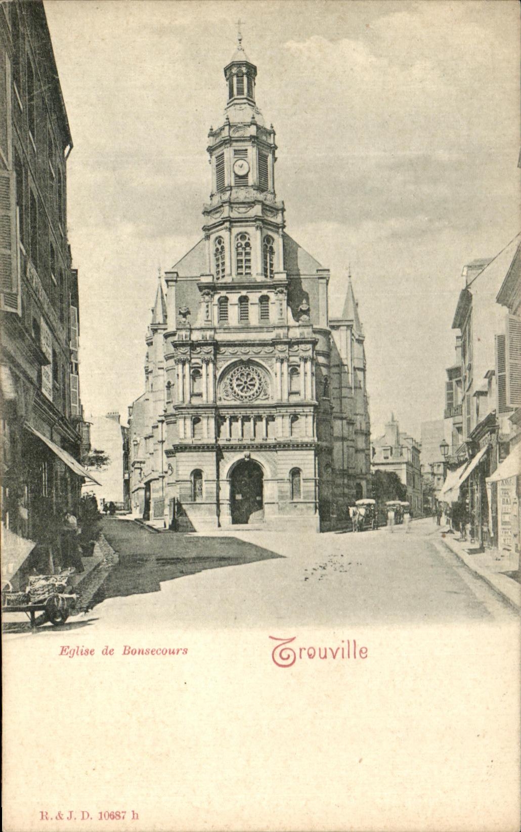 CPA Church De Bonsecours Trouville