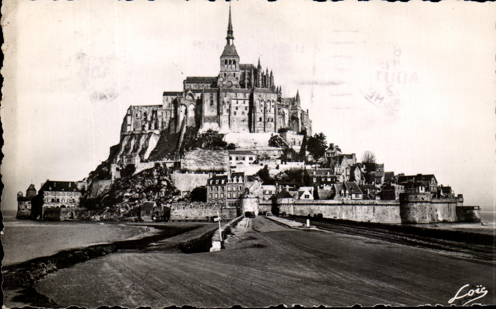 CPA Mont Saint Michel Arrival