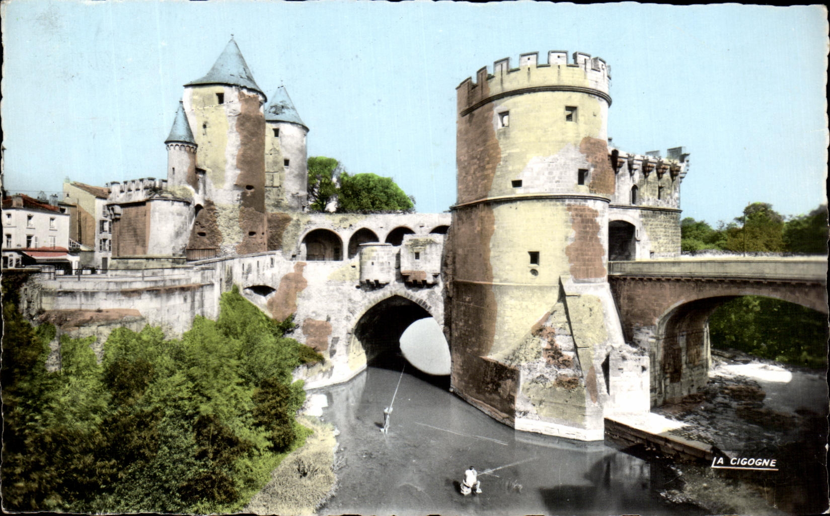 CPA Metz la puerta de los alemanes