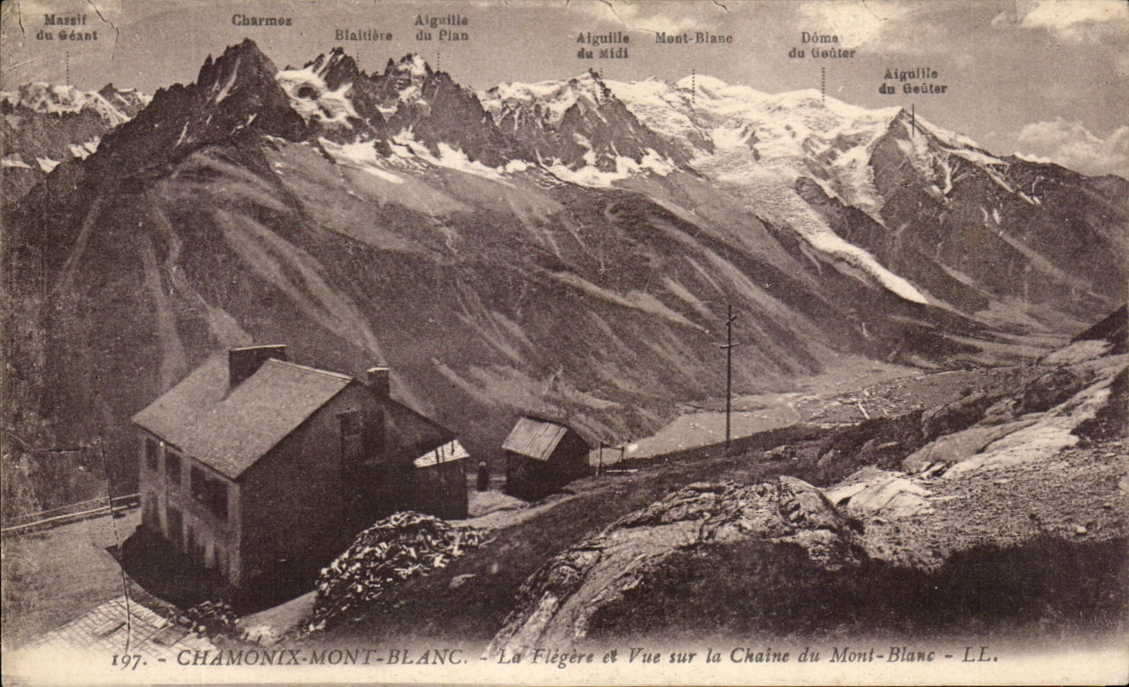 CPA Chamonix Mont Blanc La Flegere et Vue sur la Chaine Du Mont Blanc