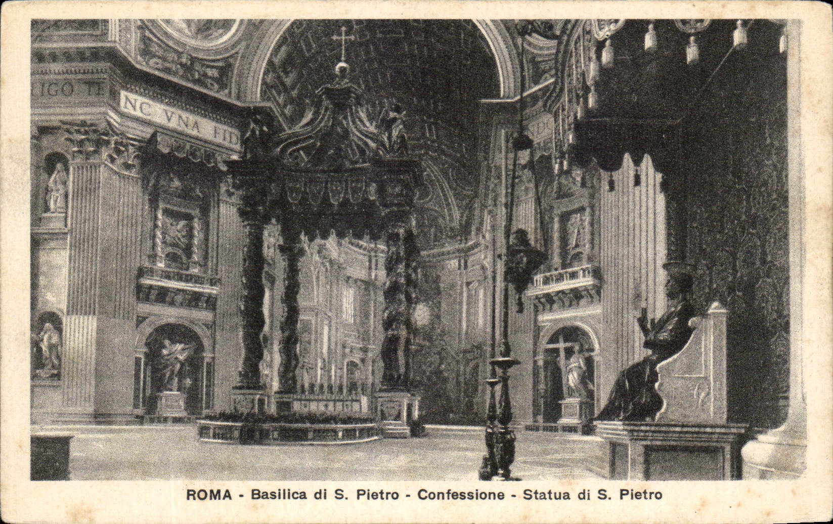 CPA Roma Basilica di S Pedro Confessione goberno los di