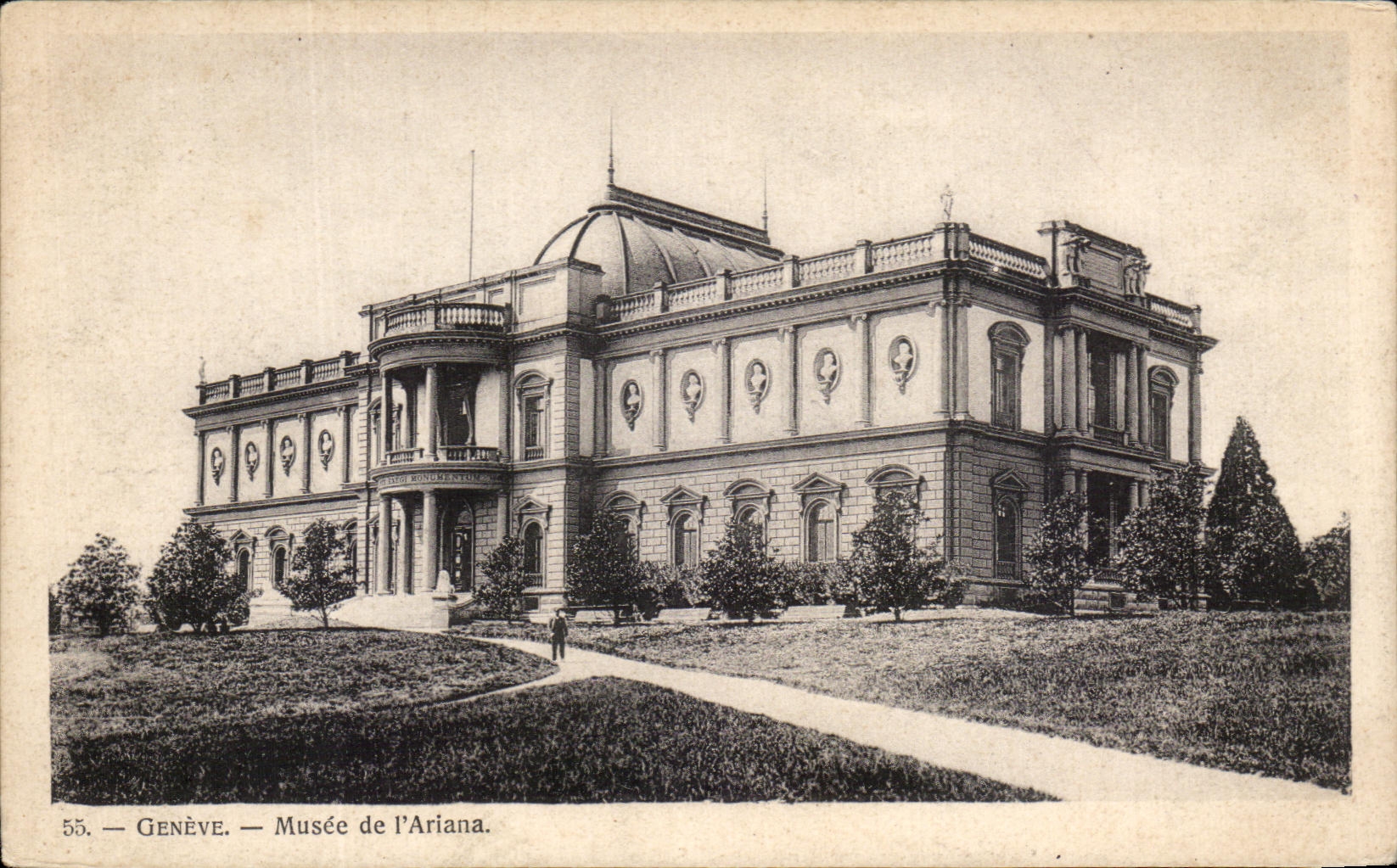 CPA Geneva Museum of Ariana