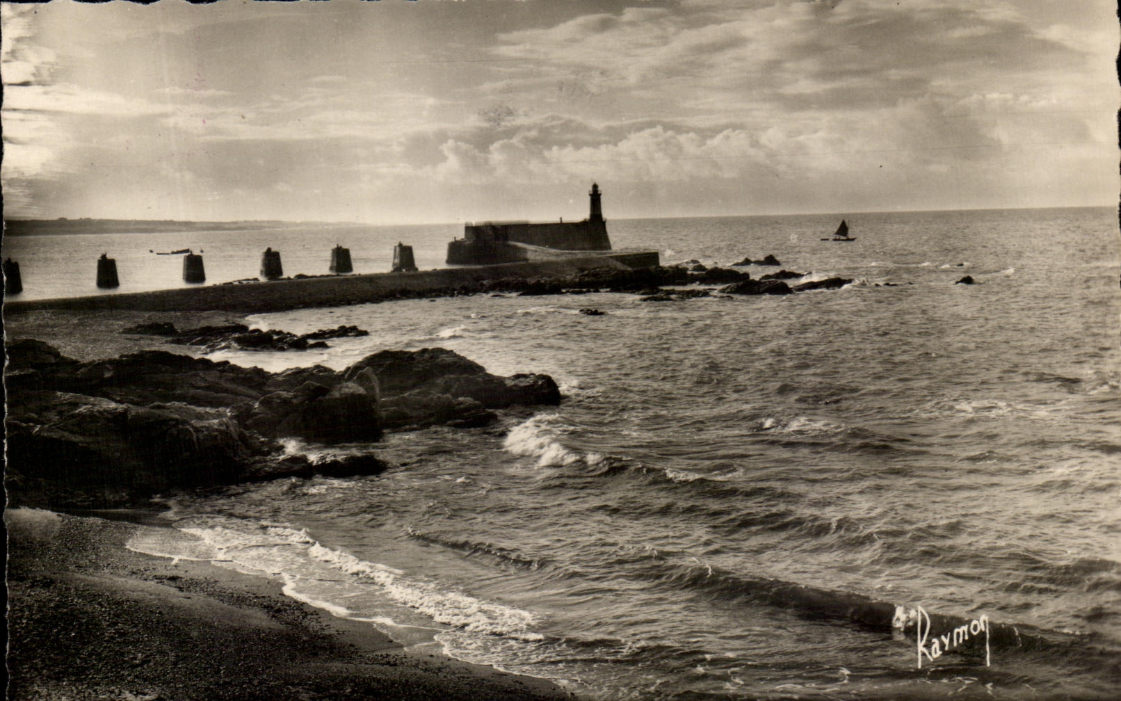 CPA Sables d'Olonne the Large Pier