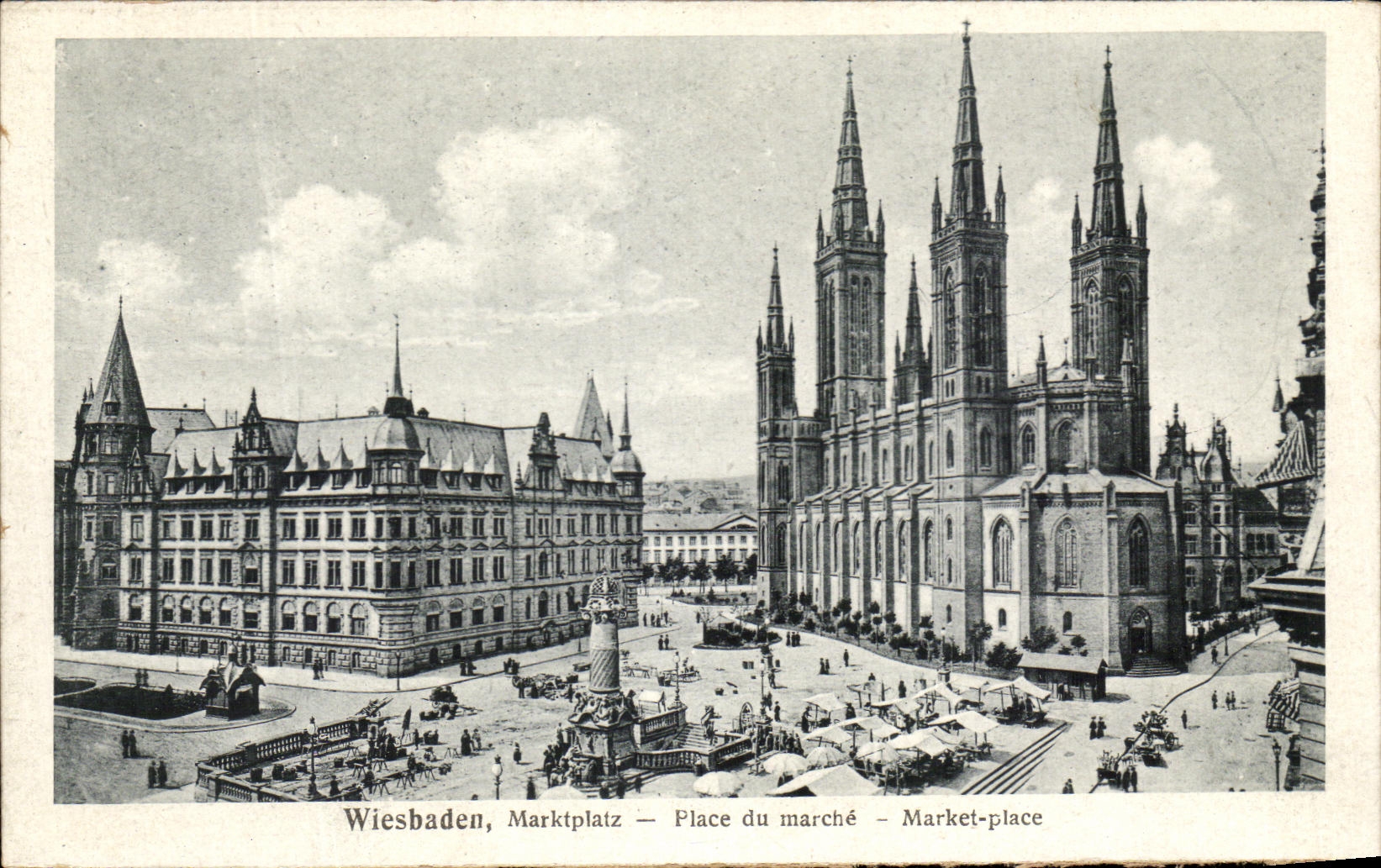 CPA Wiesbaden Marktplatz Places Market
