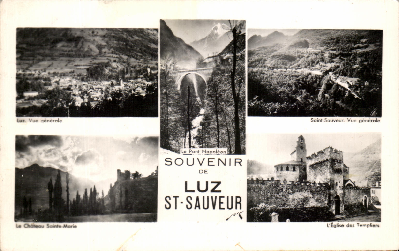 CPA Souvenir De Luz St Saver