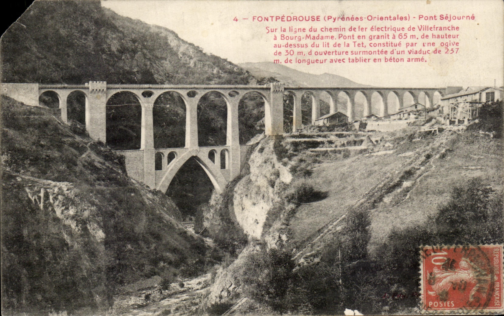 CPA Fontpedrouse Pont Remains