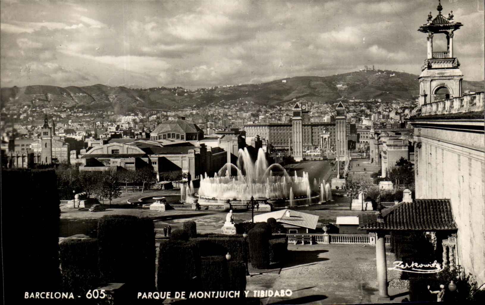 CPA Barcelona Parks De Montjuich Y Tibidabo