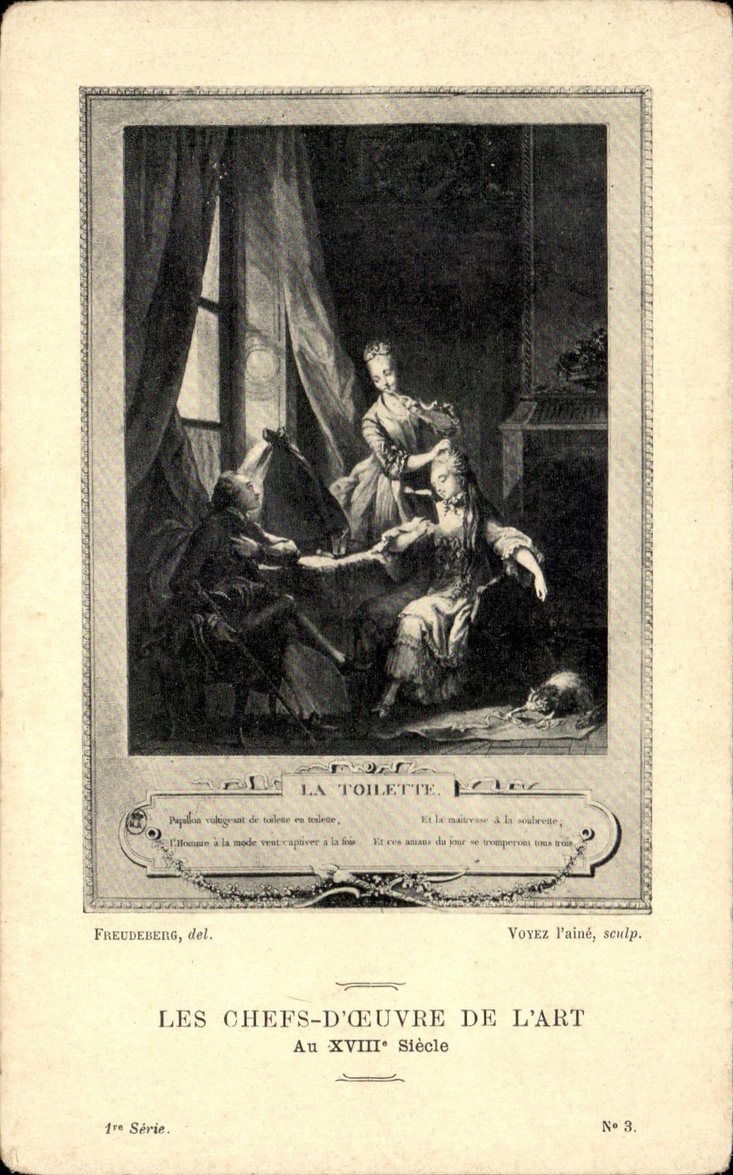 CPA Les Chefs D'Oeuvre De L'Art Au 18eme Freudeberg La toilette 