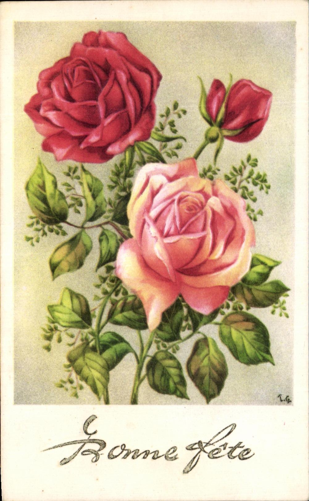 CPA Bonne celebra Fleurs