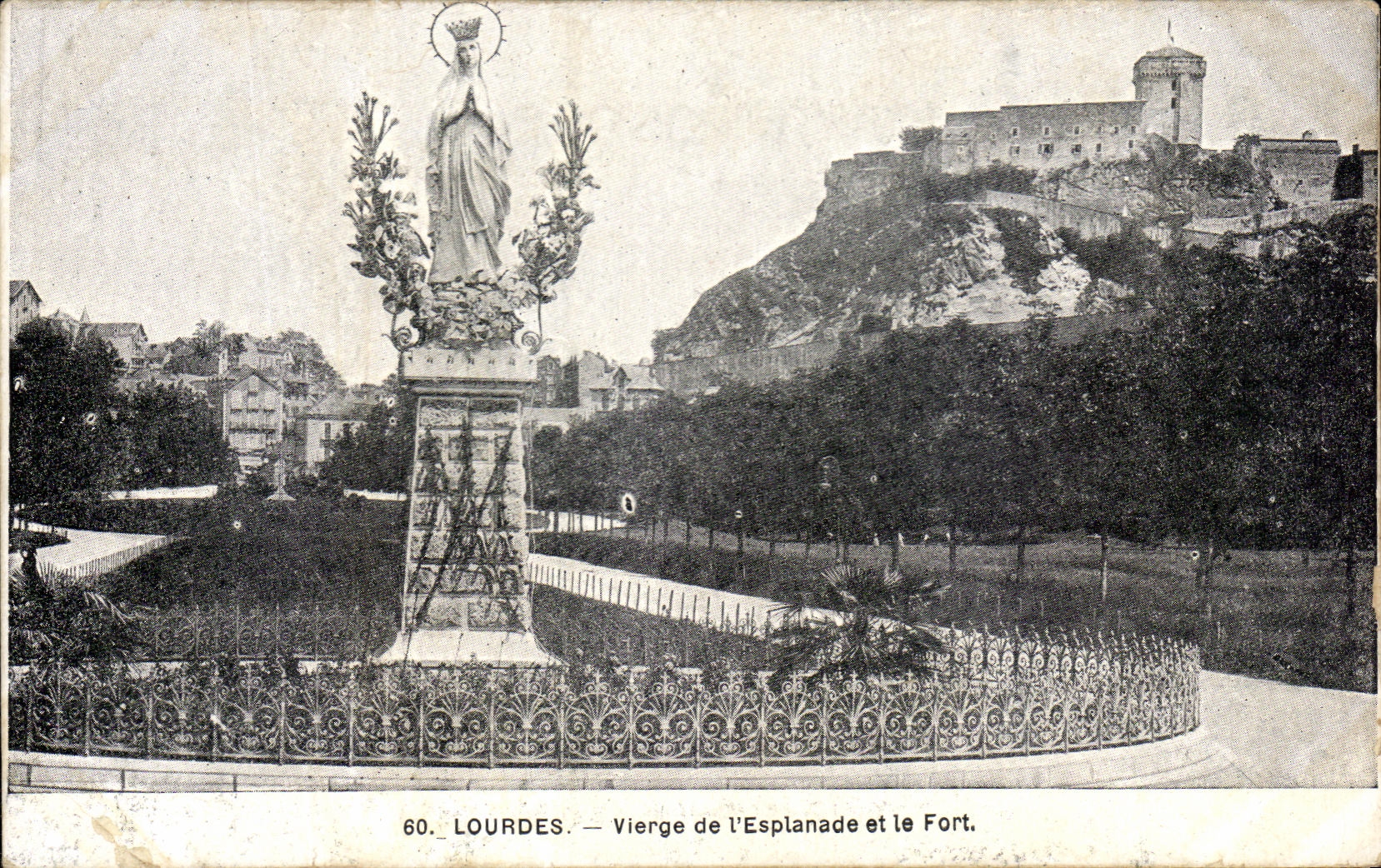 CPA Lourdes Virgin of the Esplanade and Fort