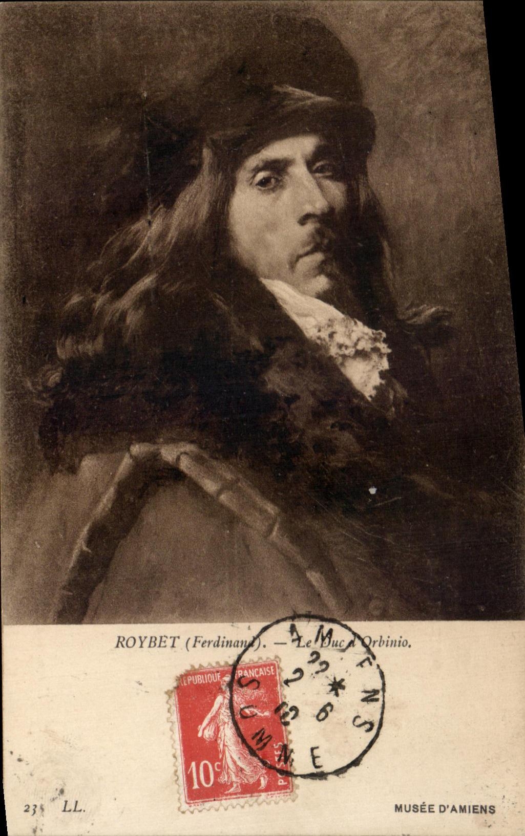 CPA Roybet Le duc Orbinio Musee d'Amiens 