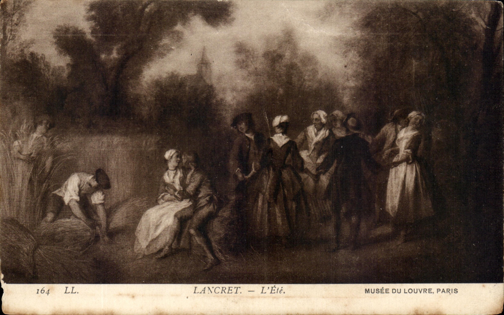 CPA Lancret L'Ete Musee du Louvre Paris 